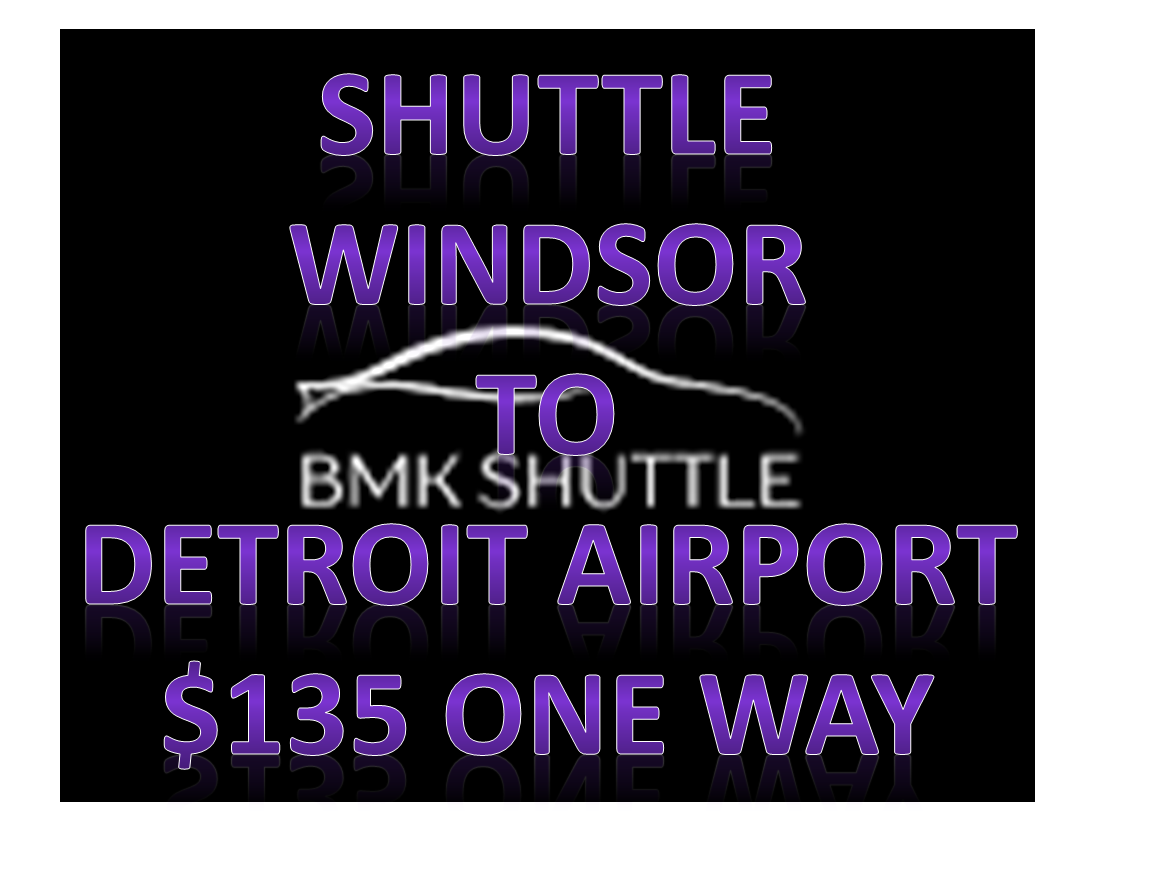 bmk shuttle windsor to detroit airport