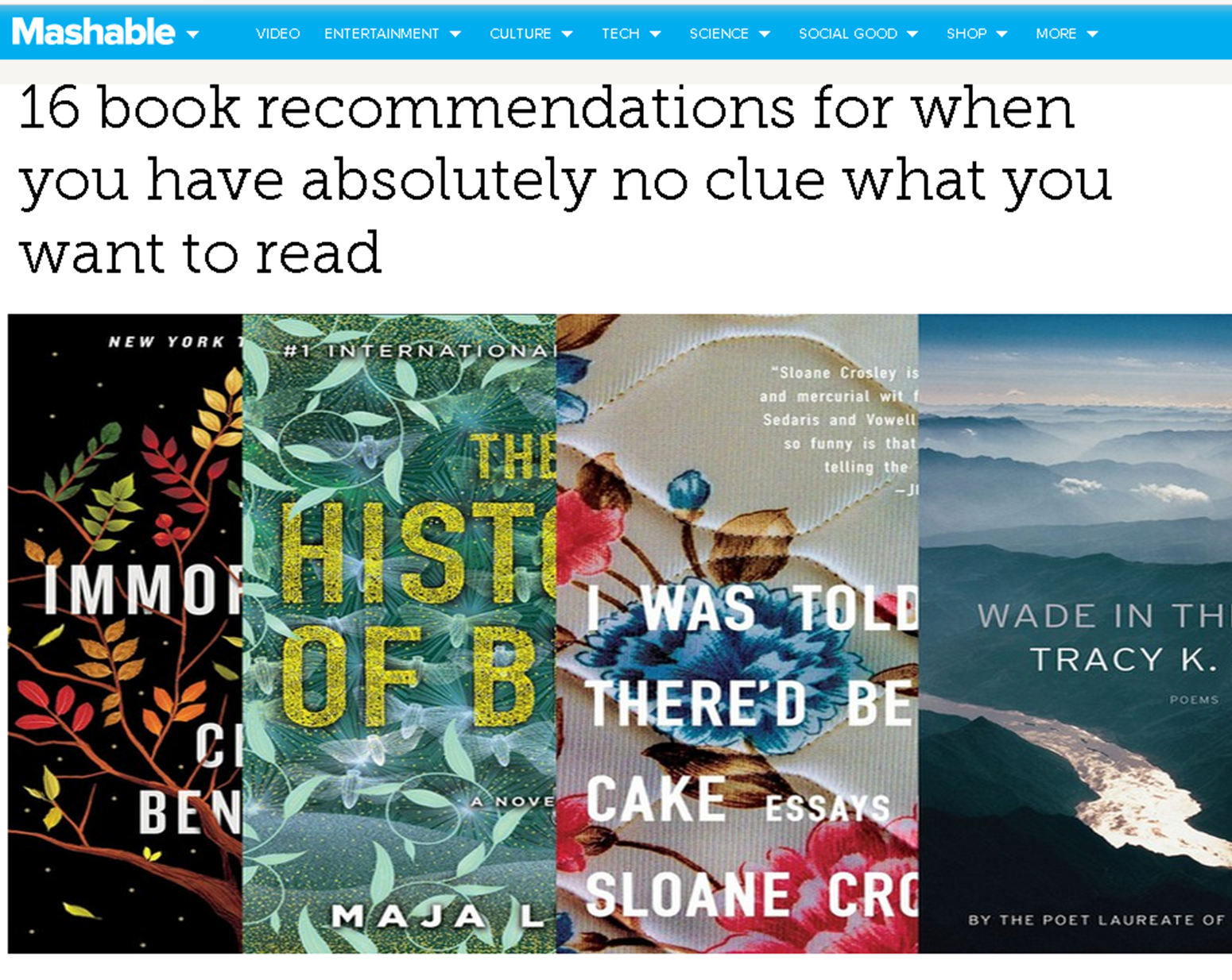 book recommendations when you dont know what to read 1 of 2