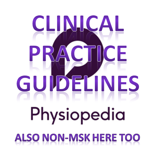 physiopedia physio wiki msk clinical practice guidelines