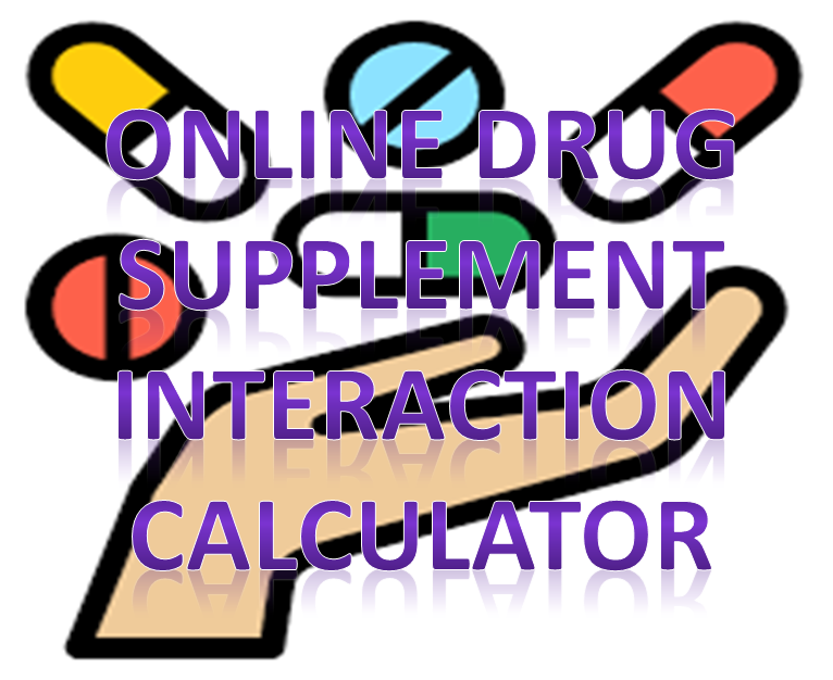 online symptom drug supplement interactions