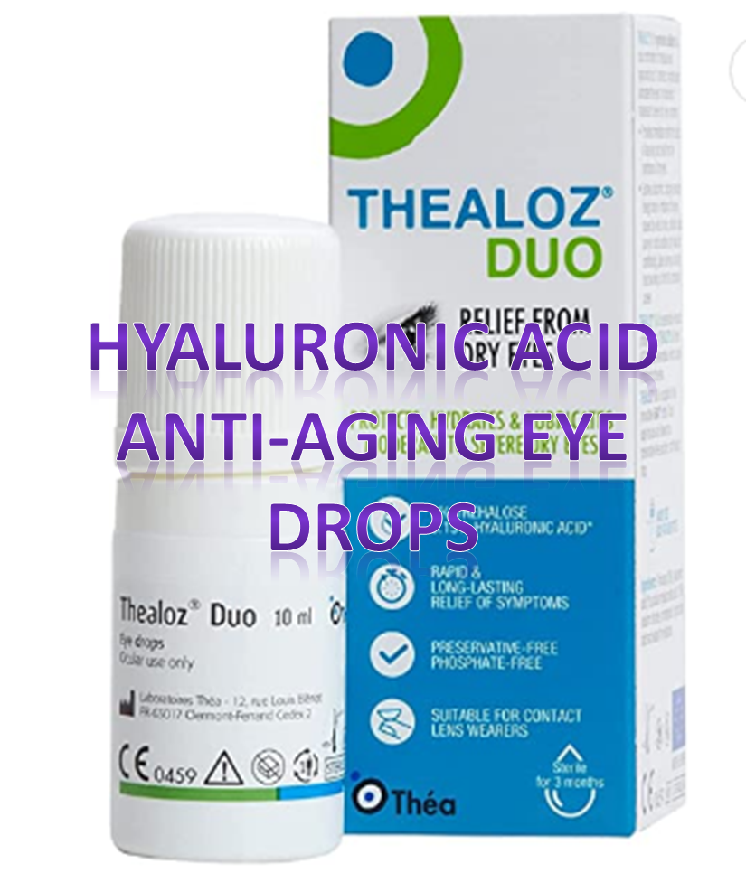 hyaluronic acid anti-aging eye drops