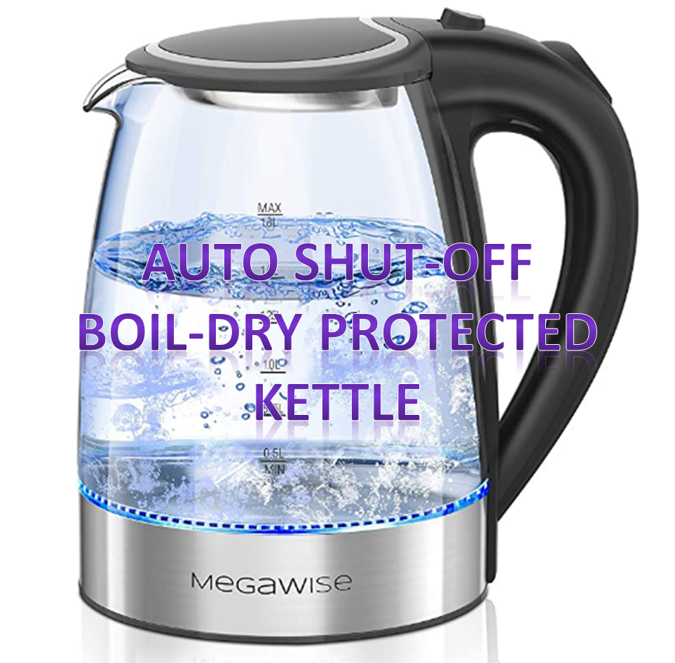Auto Shut-Off Boil-Dry Protected Kettle