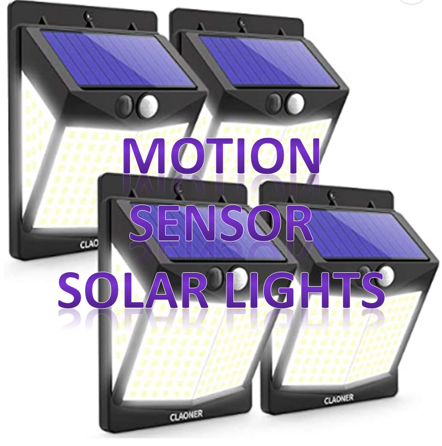 motion sensor solar outdoor lights