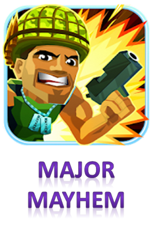 major mayhem side scrolling tap shooter