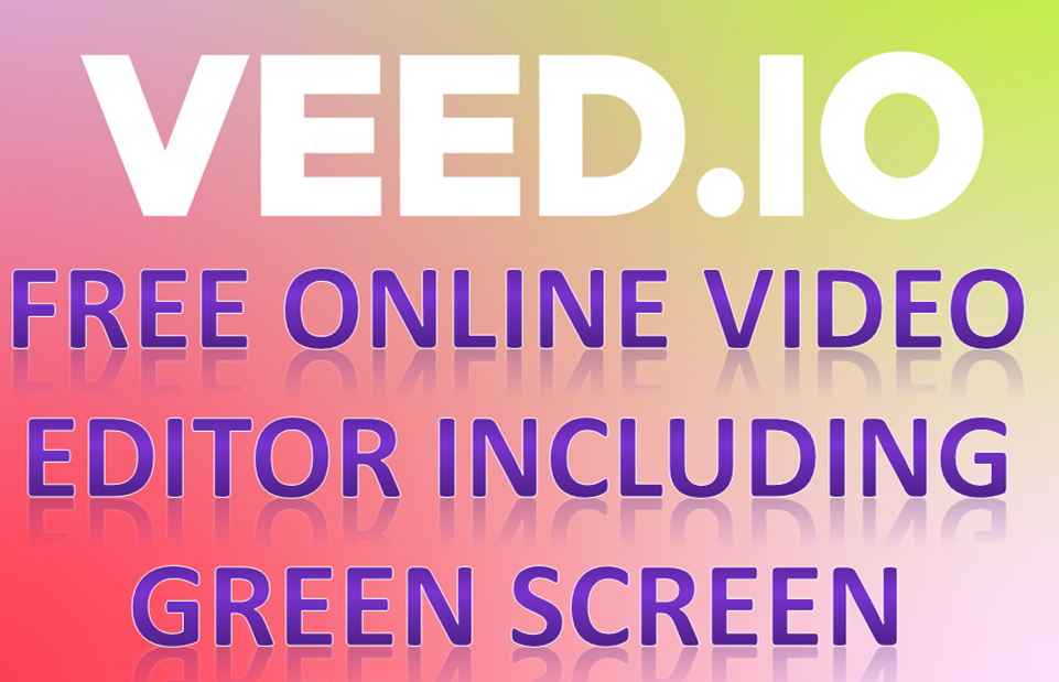 free online video editor with green screen